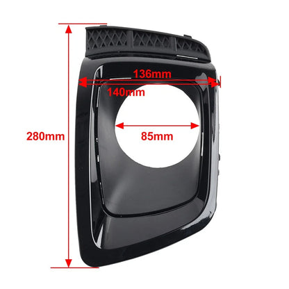 Front Bumper Fog Light Bezel Black for Subaru Forester (2014-2018)
