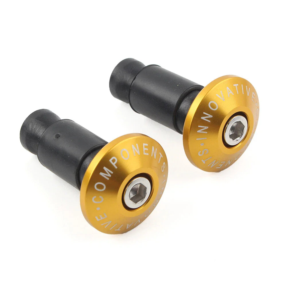 Gold 7/8'' Handlebar End Cap Plugs for Motorcycle Dirt Bike