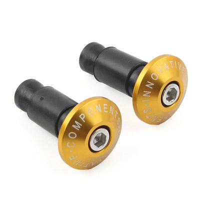 Gold 7/8'' Handlebar End Cap Plugs for Motorcycle Dirt Bike