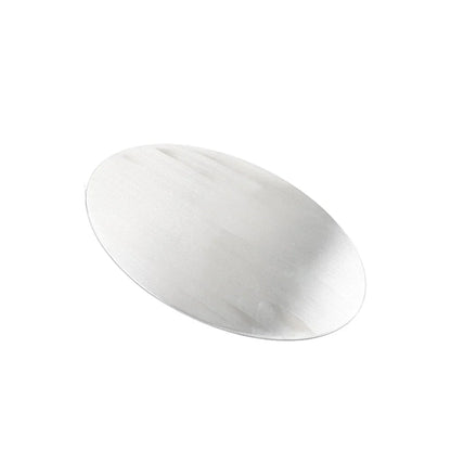 Custom Oval Aluminum License Plate for Motor Silver (No Year Specified)