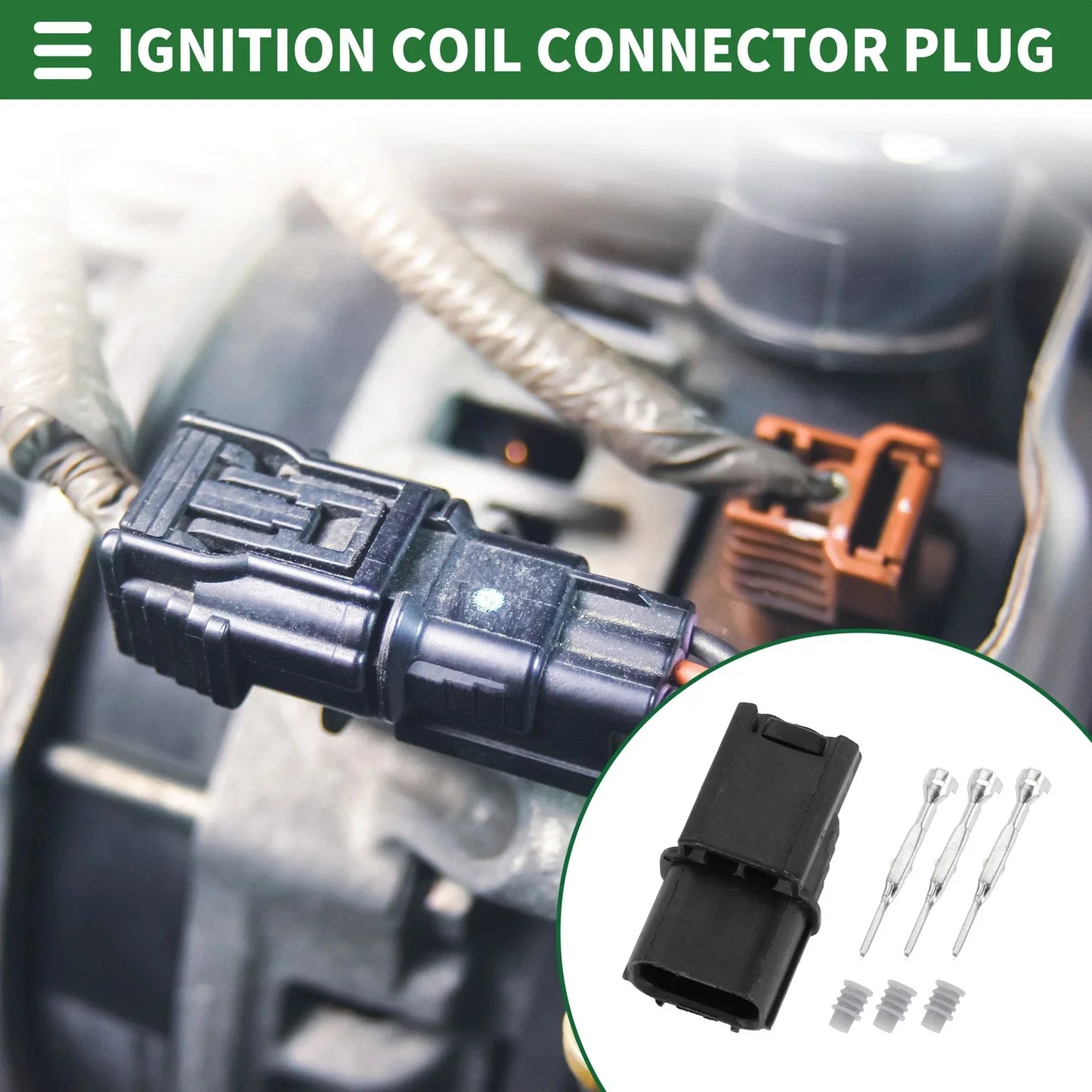 3 Pin Ignition Coil Connector Plug for Acura