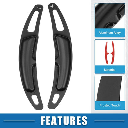Steering Wheel Shift Paddle Covers for Porsche Cayenne Black (Set of 2)