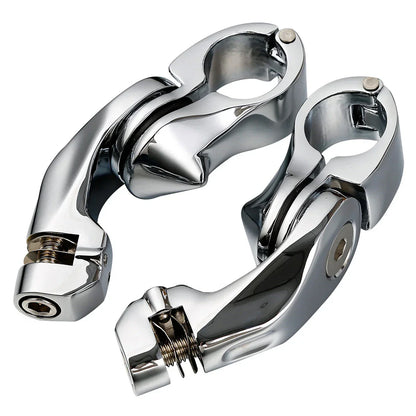 Short Angled Highway Footpegs for Harley Touring Softail