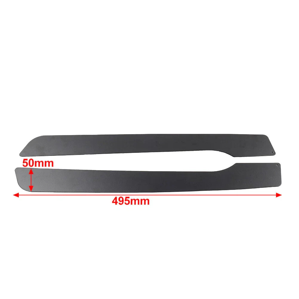 Black Saddlebags Skid Plates for Harley Electra Glide, Street Glide, Road King (14-23)