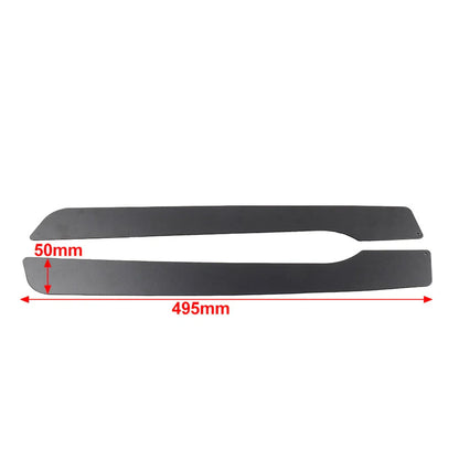Black Saddlebags Skid Plates for Harley Electra Glide, Street Glide, Road King (14-23)