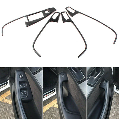 4 x Carbon Fiber Window Switch Button Covers for Audi Q5 (2009-2017)