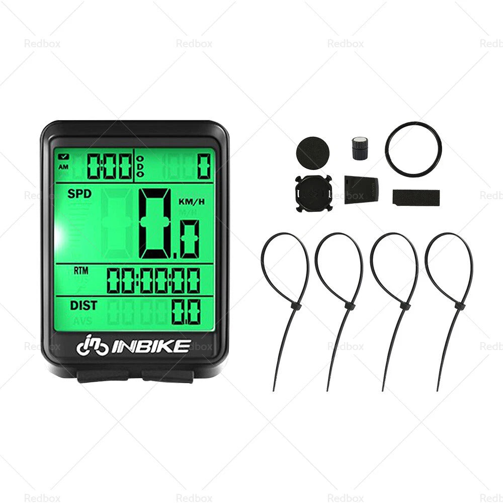 Wireless LCD Cycle Speedometer Odometer for Bike - Waterproof