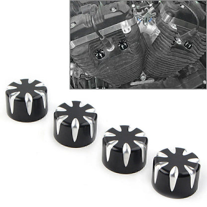 4 x CNC Motorcycle Engine Screw Topper Cover Caps for Harley 883