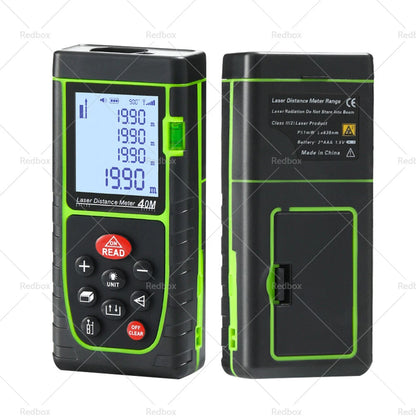 40m Handheld Digital Laser Distance Meter Range Finder Tool