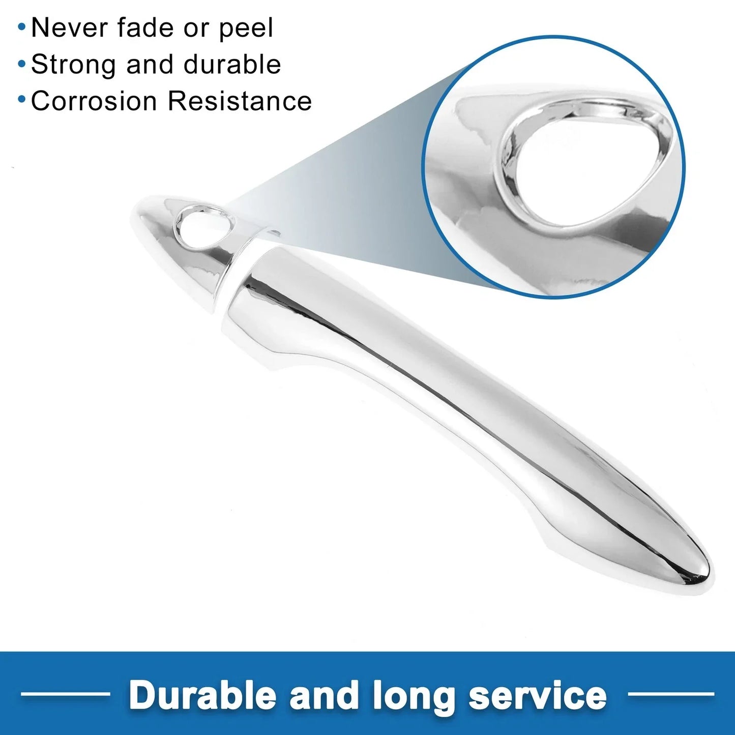 Door Handle Cover Trim for Hyundai IX35 (2009-2014) - Silver Tone