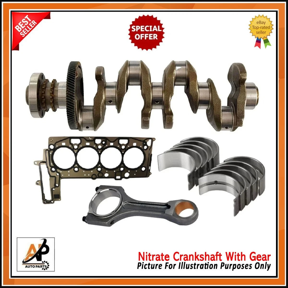Crankshaft Engine Rebuild Kit Replacement for BMW X1 X3 X5 2.0D (2006–2018)