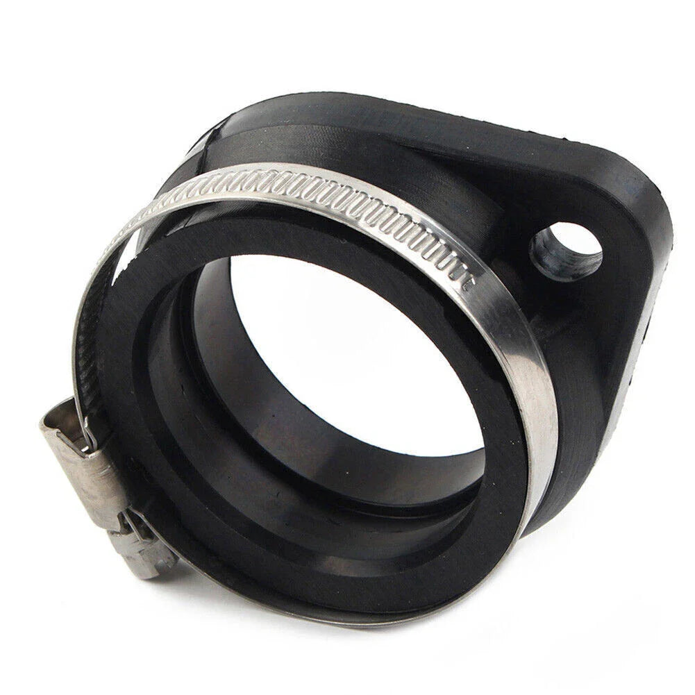 Flange Carb Adapter for Harley CV/Mikuni HSR45 Carb - Black Rubber
