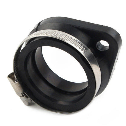 Flange Carb Adapter for Harley CV/Mikuni HSR45 Carb - Black Rubber