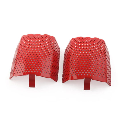 Red Steel Front Caliper Screen Inserts for Harley V-Rod, Touring (2006-2019)
