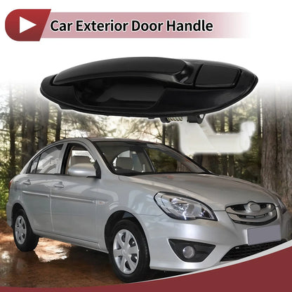Exterior Door Handle for Hyundai Sonata Rear Right Black ABS (2011-2019)