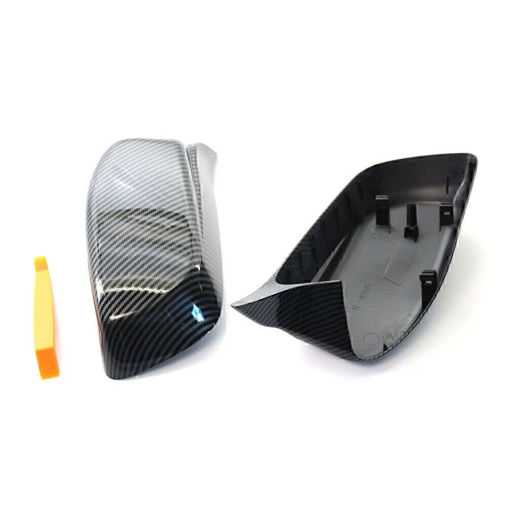 M Style Side Rearview Mirror Cover Caps for BMW 5 6 Series (2003-2010)