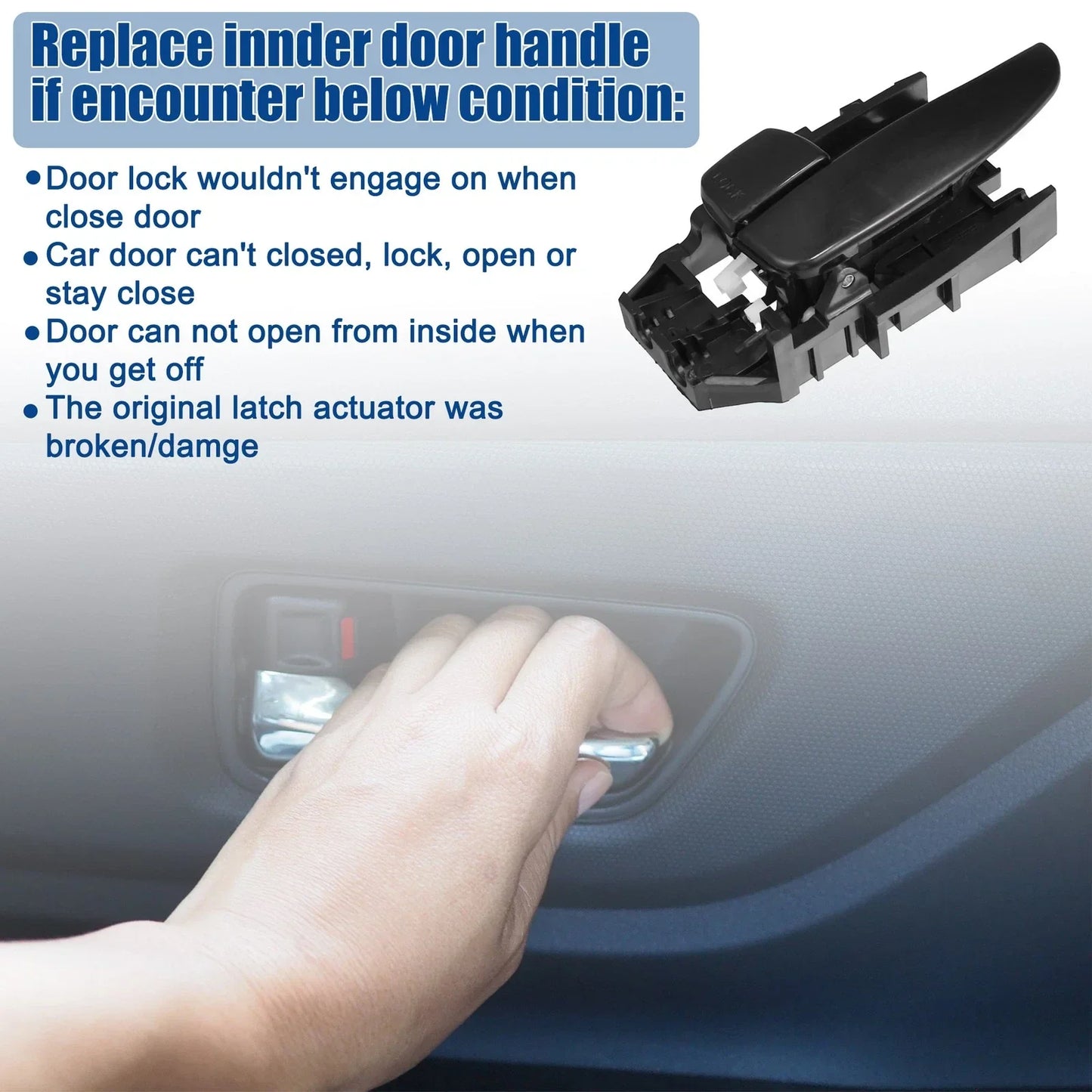 Front Left Inner Door Handle for Hyundai Elantra (2001-2006)