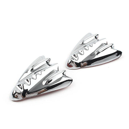 Chrome Inner Fairing Mirror Block Off Covers for Harley Street Glide (06-13)