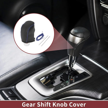 Car Gear Shift Knob Cover for Hyundai Sonata (2011-2014) - Black & Blue