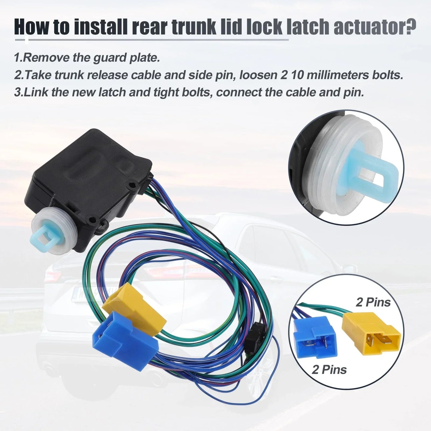 Rear Door Latch Lock Actuator Motor for Dodge Sprinter 2500 (2003-2009)