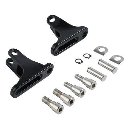 Black Rear Passenger Footpegs for Harley Street Glide (1993-2025)