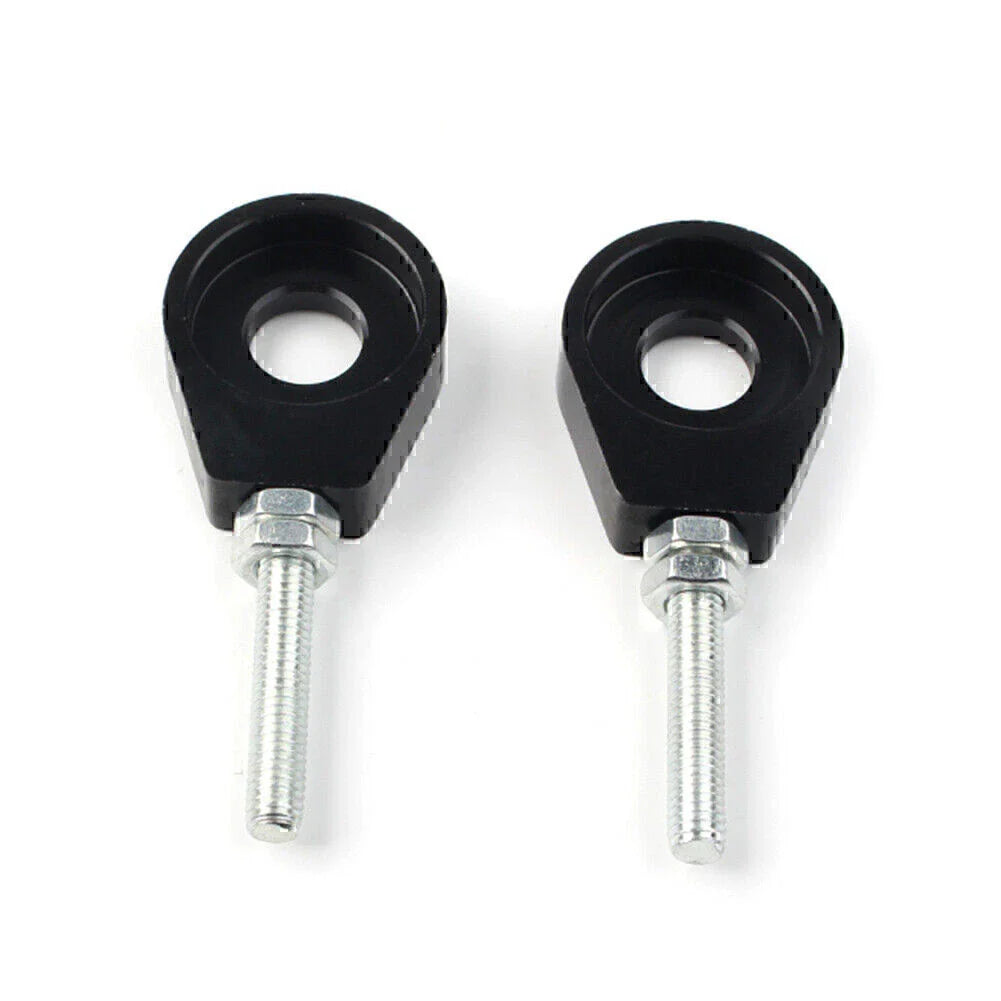Black 12mm Chain Adjuster Block Tensioners for Pit Quad Dirt Bike ATV CRF50