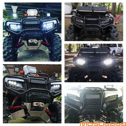 LED Angel Eye Conversion Headlight for Honda Pioneer 1000/1000-5, Foreman 500 (2016-2023)