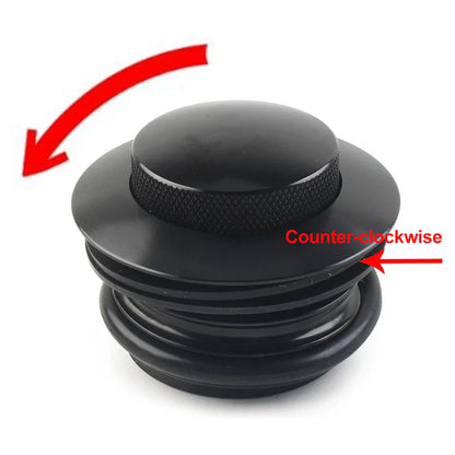 Left Hand Thread Fuel Tank Gas Cap Cover for Harley Motorcycle (1982-2017)