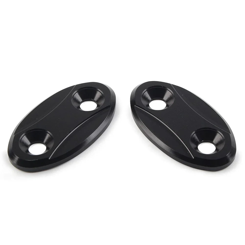Rearview Mirror Block Off Base Plates Cover for BMW S1000RR (2009-2018)  Black
