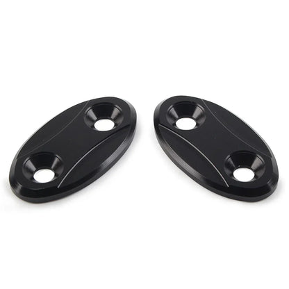Rearview Mirror Block Off Base Plates Cover for BMW S1000RR (2009-2018)  Black