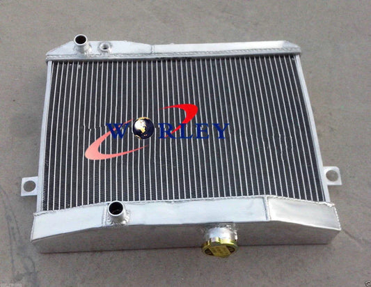 3 Row Aluminum Radiator + Fan for Volvo Amazon P1800 B18 B20 (59-70)