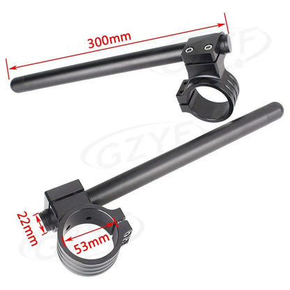53mm Clip On Handlebar Fork Tubes for Universal Moto (Various Years)