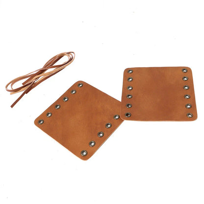 22mm Leather Hand Grips Covers for Harley Cafe Racer