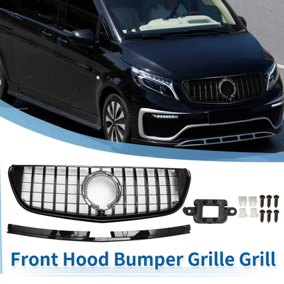Front Upper Bumper Grille for Mercedes-Benz W447 (2016-2020) Black