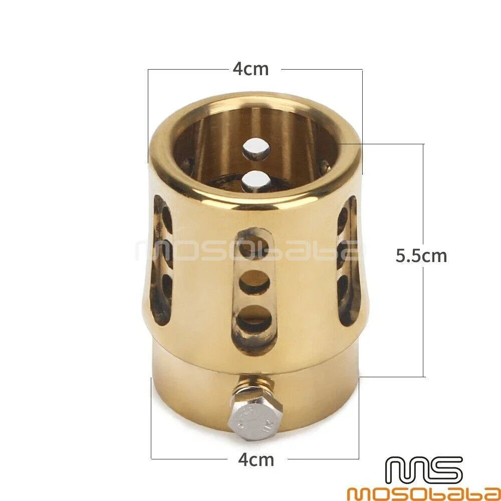 Drilled Exhaust Pipe Tip End Plug 1.75" for Harley Softail Low Rider