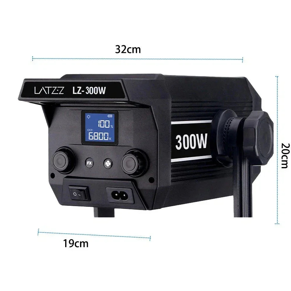 300W LED Photography Light Soft Mask 65cm & 2.8m Stand for Camera