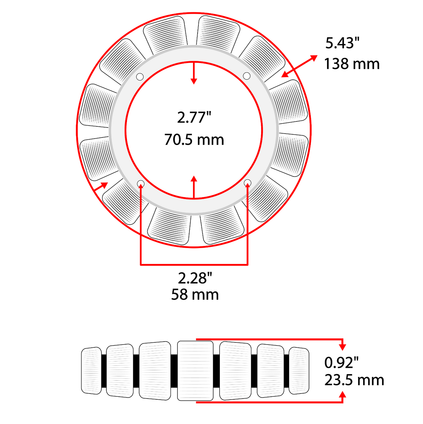 25 Amp Stator Replacement for Toro Z286E Z588E and Kohler CH26S (Fits 1990–2010)