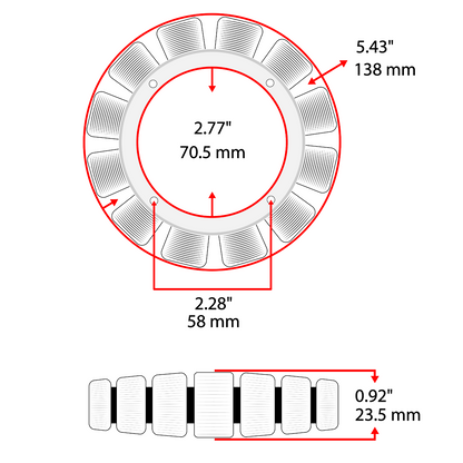 25 Amp Stator Replacement for Toro Z286E Z588E and Kohler CH26S (Fits 1990–2010)