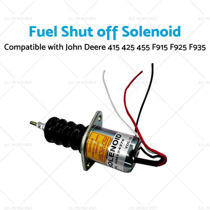 Fuel Shut Off Solenoid for John Deere 455, F915, F925, F935, 415, 425