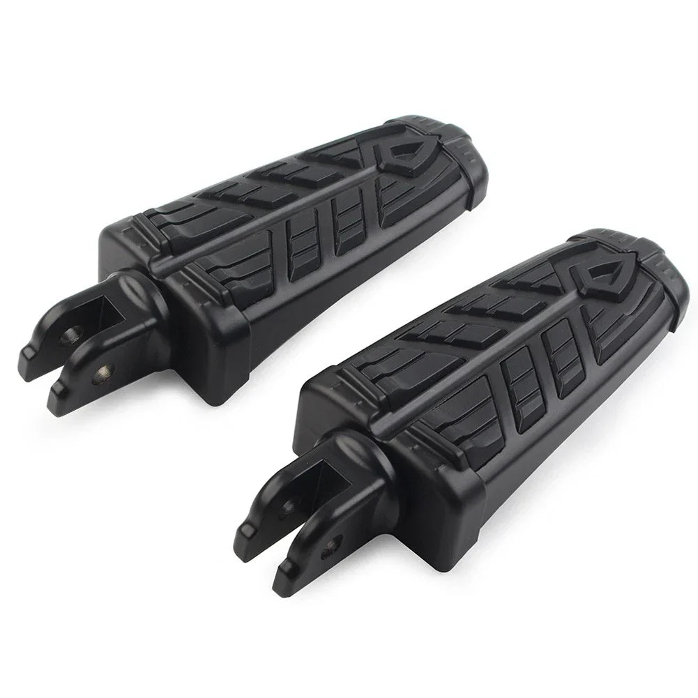 Black Front Footrests Rider Footpegs for Harley FXBB FXBR FXBRS FXLR (2018-2023)