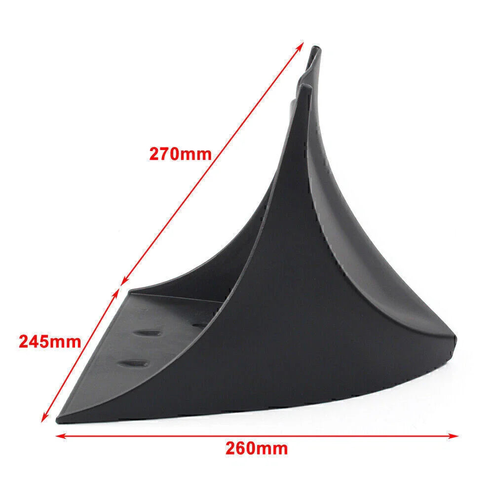 Black ABS Plastic Chin Fairing Spoiler for Harley Dyna (2004-2017)