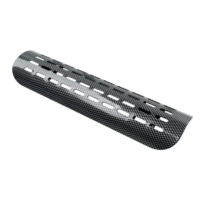 Curved Exhaust Muffler Pipe Heat Shield Cover for Motorcycle - Carbon
