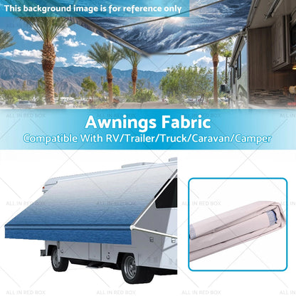 13-16FT RV Awning Replacement Fabric for Trailer Truck Camper