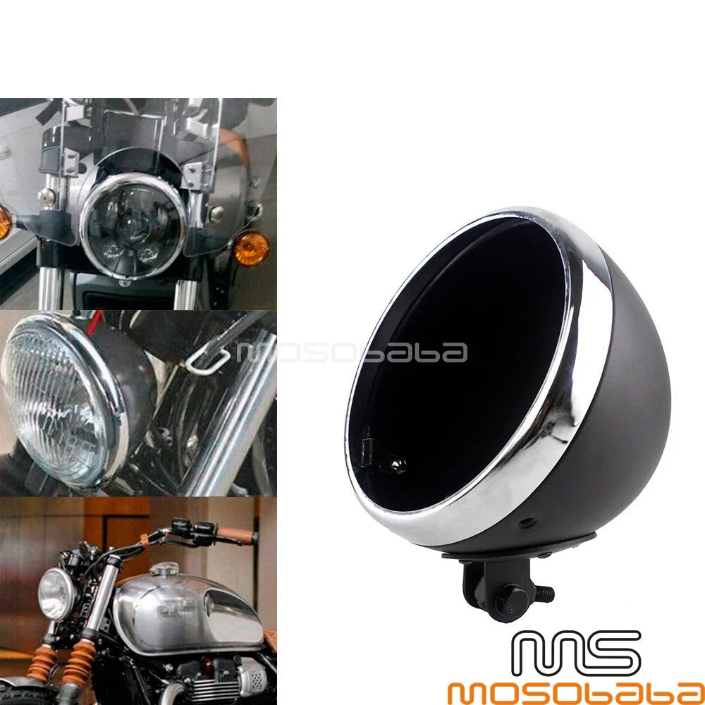 7'' Motorcycle Headlight Lamp Housing Cover for Harley Softail (2000-2011)