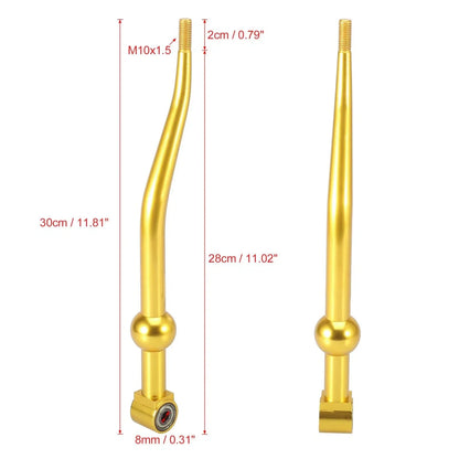 Dual Bend Short Throw Shifter for Honda Civic 1988-2000 Gold Tone