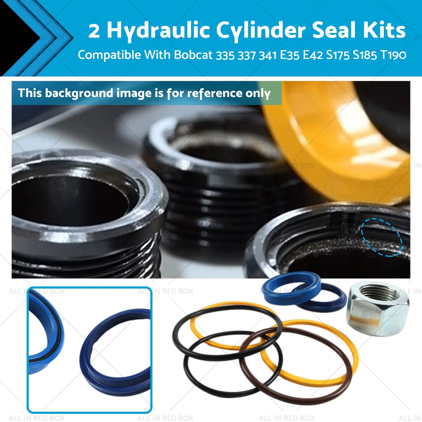Hydraulic Cylinder Seal Kits for Bobcat 335 337 E35 S175 S185