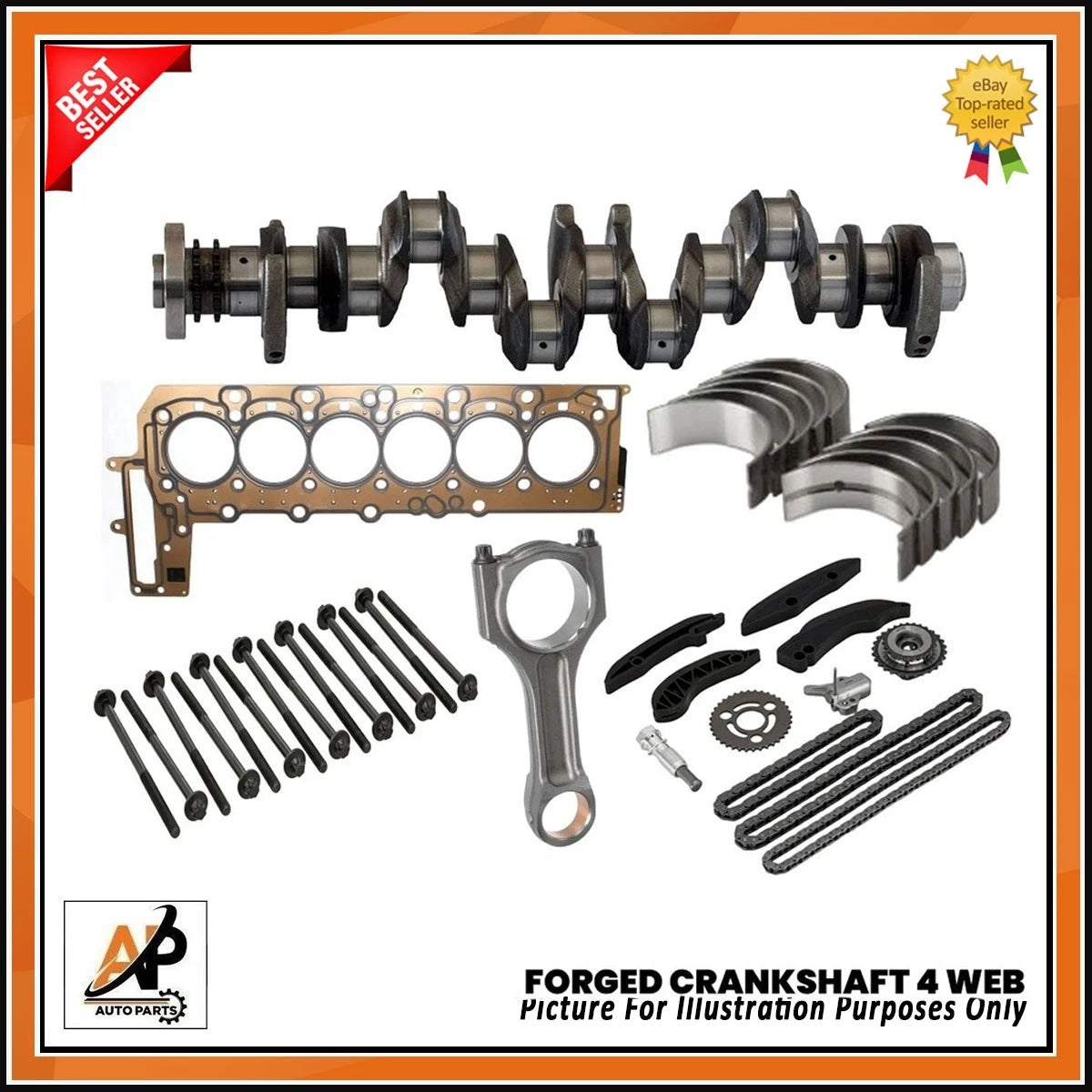Forged Crankshaft Replacement for BMW 3 4 Series 3.0 Diesel (2012–2018)