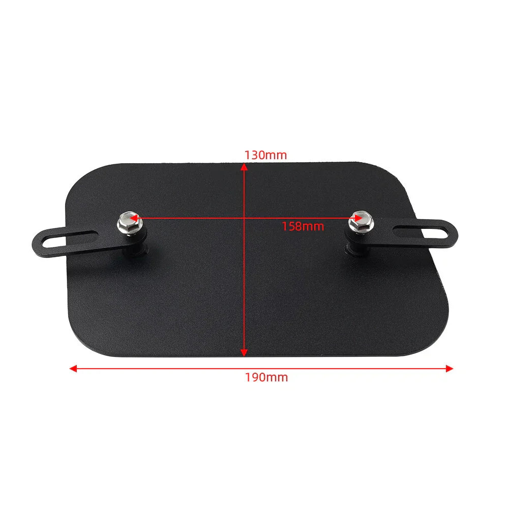 CNC Black Right Side Number Plate Panel Cover for Motorcycle