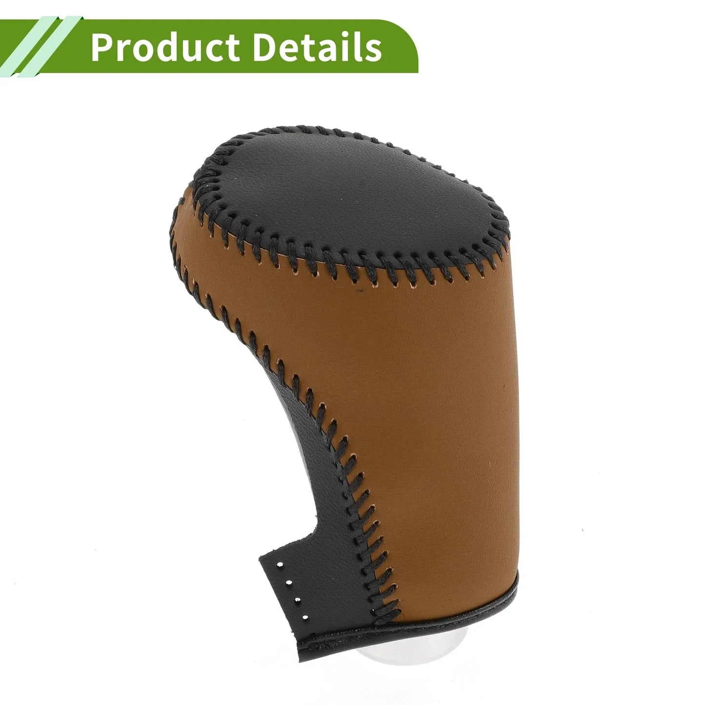 Car Gear Shift Knob Cover for Chevrolet Malibu (2016-2020) Black Brown