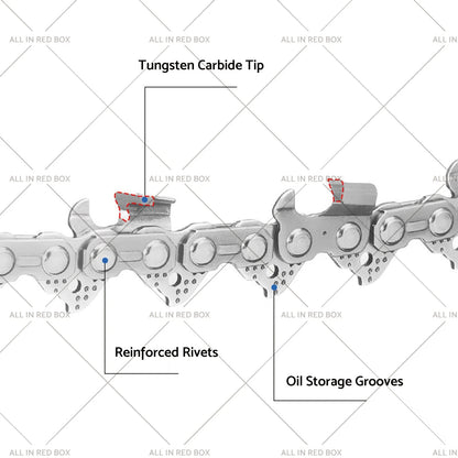 3/8" .043 40DL Tungsten Chainsaw Chain for OZITO OCS-018 PXCCSS-018